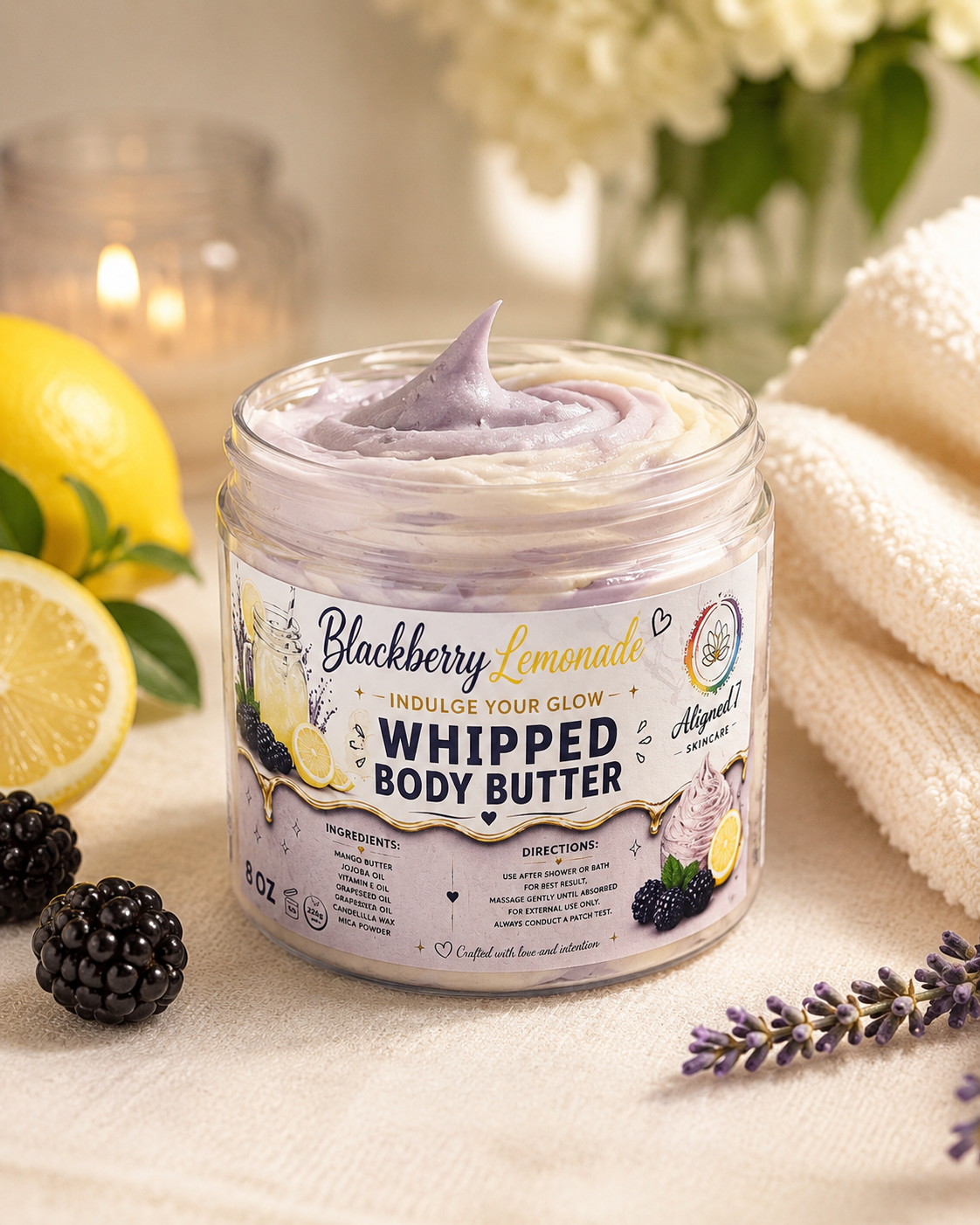 Blackberry Lemonade Whipped Bodii Butter
