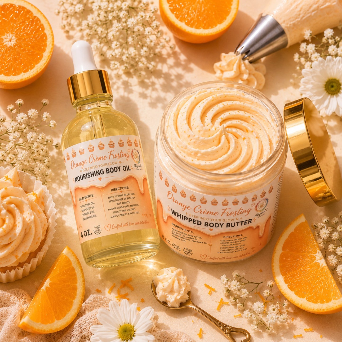 Orange Creme Frosting  Bodii Butter + Bodii Oil Duo