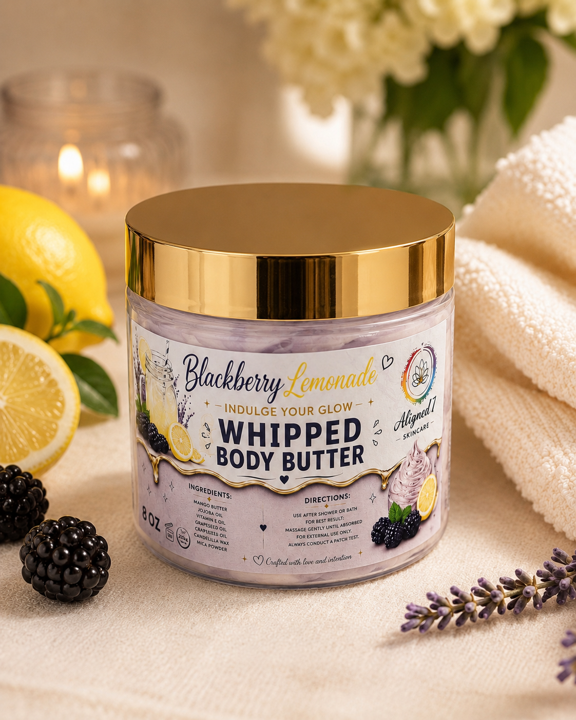 Blackberry Lemonade Whipped Bodii Butter